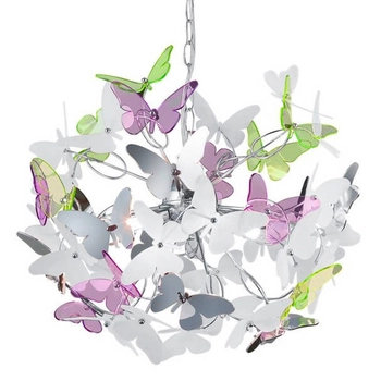 Wisząca lampa dekoracyjna Butterfly R30214017 RL Light motyle multikolor