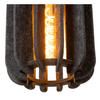 Sypialniana lampa wisząca Rafal 45492/03/36 filc czarna szara