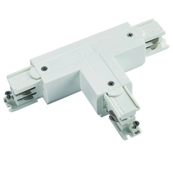 T-ŁĄCZNIK szynoprzewodu prawy 8126 Shilo do 3-fazowej szyny biały