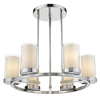 Nowoczesna LAMPA wisząca MIAMI P06998CH Cosmolight metalowy zwis nad stół chrom