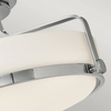 Metalowa lampa sufitowa Harper HK-HARPER-SFM-CM Hinkley szkło biały chrom