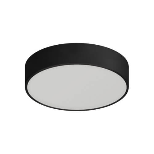 LAMPA sufitowa TOTEM LED C 03926 Ideus okrągła OPRAWA plafon LED 16W 4000K metalowy czarny