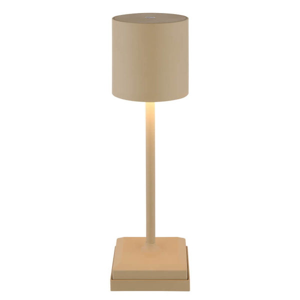 Abażurowa stojąca lampa Dixon 58487S LED 1,5W 2900K dotykowa beżowa