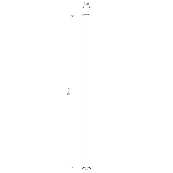 Sufitowa lampa natynkowa stick Fourty 10821 Nowodvorski sopel czarna