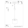 Wielokolorowa lampa wisząca CAT SL.1418 owalna 1xE27 nad wyspę