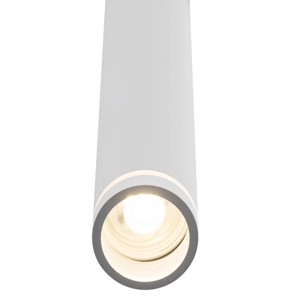 Zwisająca lampa nad wyspę Jet 4889 kuchenna sopel tubka biała