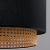 Ażurowa lampa wisząca Boho 6542 TK Lighting ratanowa brązowa czarna