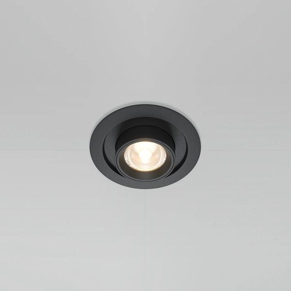 Wpuszczana lampa Hidden DL095-01-10W3K-B LED 10W 3000K punktowa czarna