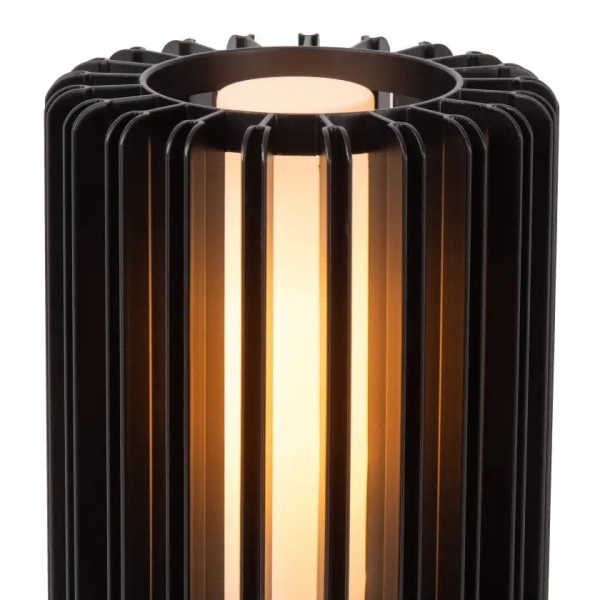 Stołowa lampka nocna Lambres 45510/01/30 do sypialni okrągły czarny