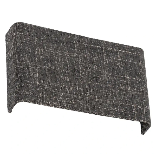 Kwadratowy kinkiet AMARELA 11662 z tkaniny czarny brązowy