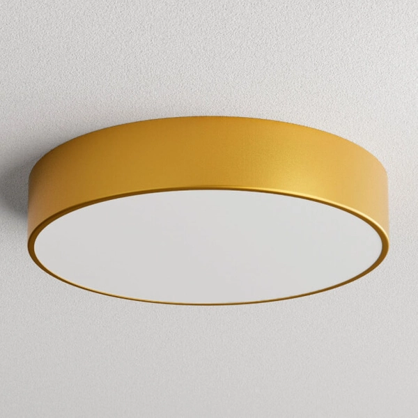 Plafon na taras Cleo 1307623600189 Temar IP54 okrąg z czujnikiem złoty