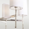 Modernistyczna lampa wisząca Denver P06994NI-WH Cosmolight na łańcuchu nikiel