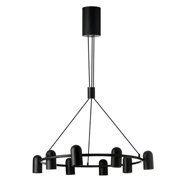 Metalowa lampa wisząca VIVI AZ5732 Azzardo z regulacją tuby okrągła czarny