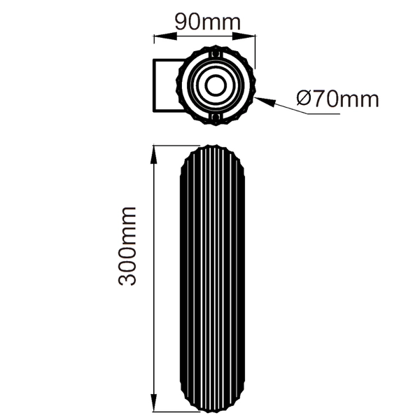 Lampa ścienna plisowana Tokio LP-787/2W WH Light Prestige góra-dół biała