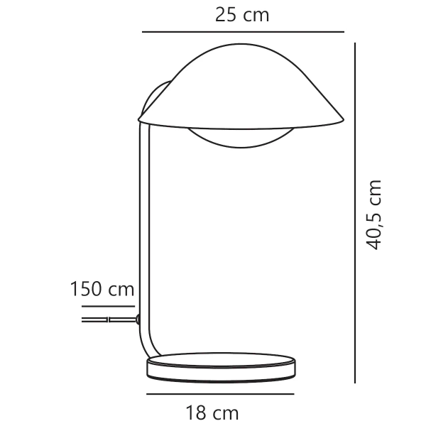 Metalowa lampka stołowa do czytania Freya 2213115023 zielony