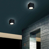 Spot LAMPA sufitowa Cubo Nero Orlicki Design metalowa OPRAWA natynkowa kostka cube czarna