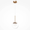 Zwieszana lampa do sypialni Basic form MOD521PL-01G1 złoty przezroczysty