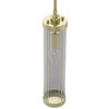 Glamour LAMPA wisząca Fiatto l Old Gold Orlicki Design szklana OPRAWA tuba ZWIS crystal złoty przezroczysty OUTLET