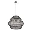 Zwisowa lampa rattanowa L&-198474 Light& do salonu boho czarna