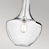 Lampa wisząca Everly KL-EVERLY-P-M-CH szklana chrom przezroczysty