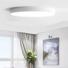 Okrągły plafon do salonu Abigali-MD1001-30-BW-W LED 20W 3000K biały