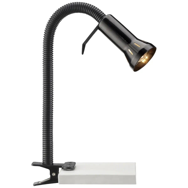 Regulowana lampa stołowa Flex 24705T06 zaciskowa metalowa czarny
