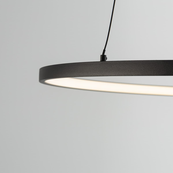 Lampa ring wisząca salonowa Circolo 10812 Nowodvorski LED 21W 3000K czarna