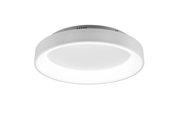 Sufitowa LAMPA plafon AVELON DL131671290 Trio metalowa OPRAWA okrągła LED 48W 2700K - 6000K z pilotem biała