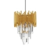 Wisząca lampa PELAVRO LE45107 do salonu glamour złota