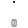 Owalna lampa wisząca Omega 4572 TK Lighting szklana czarna przydymiona