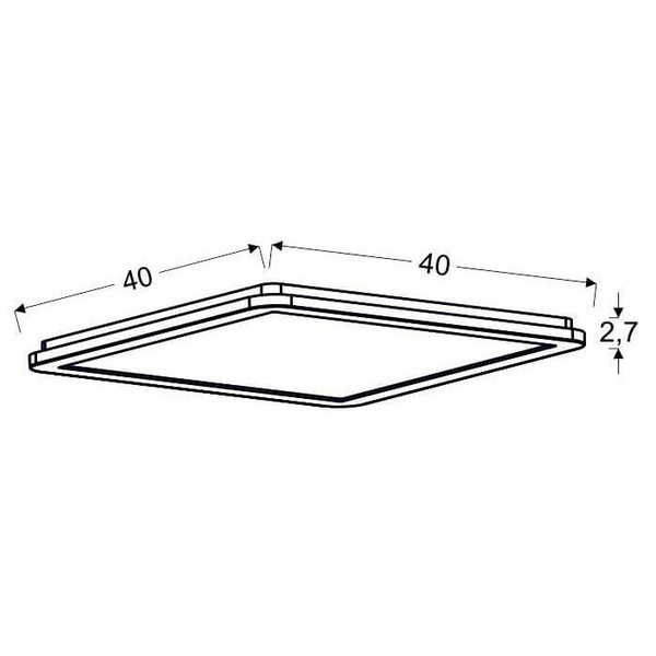 Łazienkowy plafon Nexit 10-66800 LED 24W 3000K IP44 chrom biały