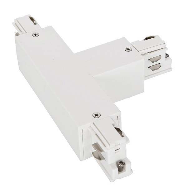 T-ŁĄCZNIK szynoprzewodu uziemienie zewnętrzne HT4-J03-I/WU Italux do 3-fazowej szyny natynkowej 230V biały