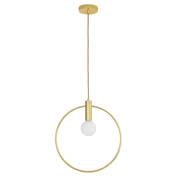 Wisząca lampa ring BELLA DP0001A-250R nad stół do jadalni złota