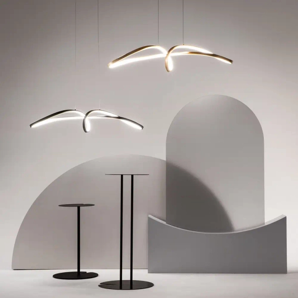 Wisząca lampa nad wyspę Curve MOD156PL-L52B4K LED 42W 4000K czarna