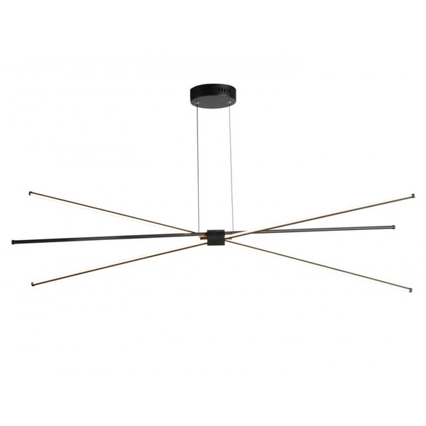 Metalowa lampa wisząca Jax AZ3135 Azzardo LED 35W 2900K regulowana czarna