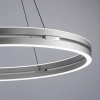 Lampa wisząca PUREE-LOOP srebrna pierścieniowa LED 53W 2700-5000K ring zmienna barwa 2551-95