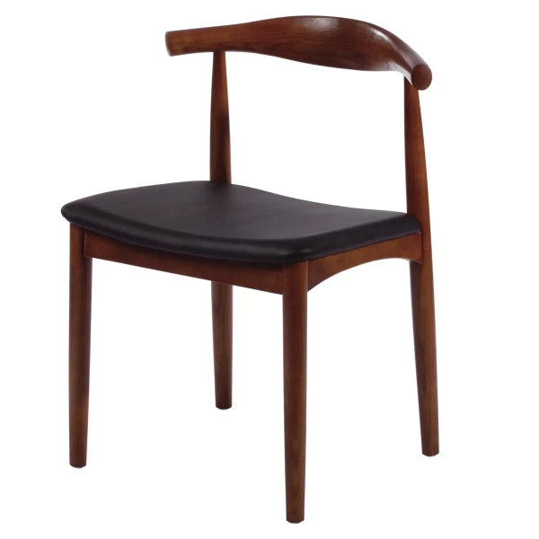 Krzesło drewniane Classy MH-003CH-W Moose Home do jadalni orzechowe