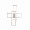 Sterowana lampa sufitowa FELIX srebrna 14637-55 2xLED 50W 2700-5000K RGB