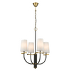 Lampa wisząca z kloszami Bow P04183BK Cosmolight czarna biała