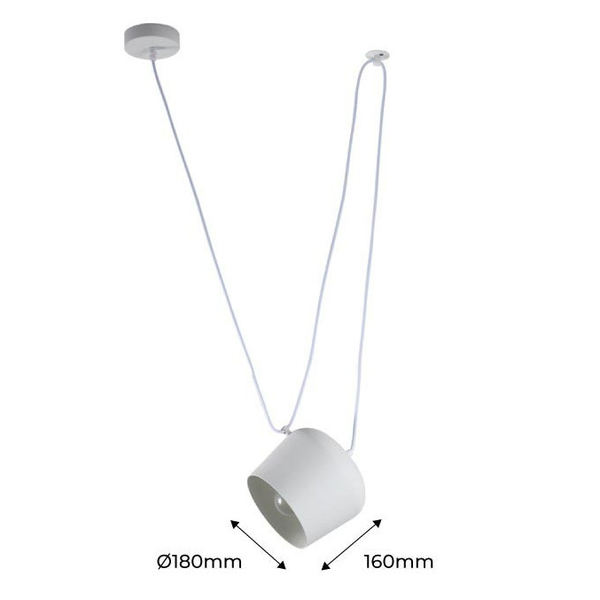 Lampa wisząca Spider ABR-LWRU-B Abruzzo do kuchni regulowana czarna