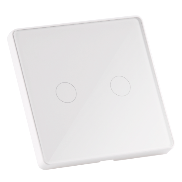 Włącznik dotykowy smart 314345 podwójny sterowany Wifi biały