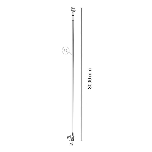 Lampa ścienno sufitowa listwa Surika 6021 Shilo LED 27W 3000K 300 cm metal biała
