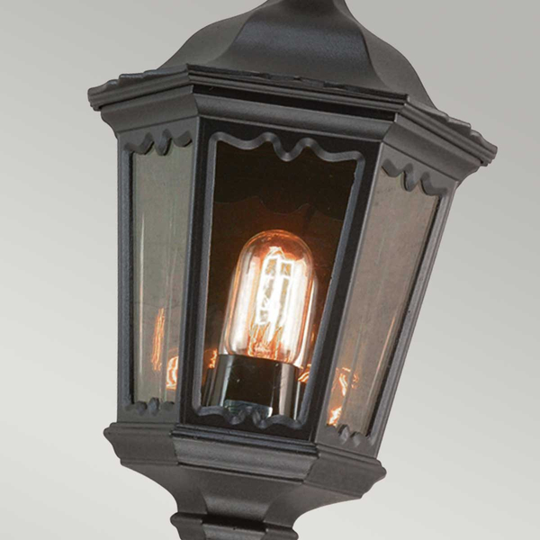 Elewacyjny kinkiet Medstead MD7-BLACK Elstead latarnia IP44 czarny