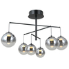 Lampa sufitowa Velada PND-34381-6-BK LED 180W 3000K czarny przydymiony