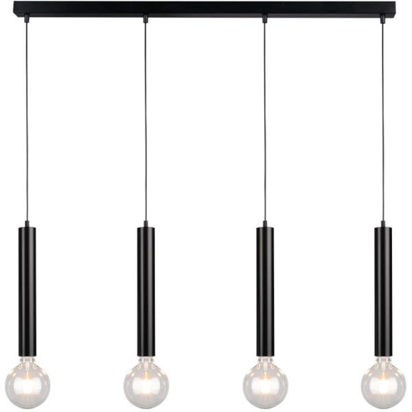 Loftowa lampa wisząca BARREL 16709404 metalowa tuby zwis czarny