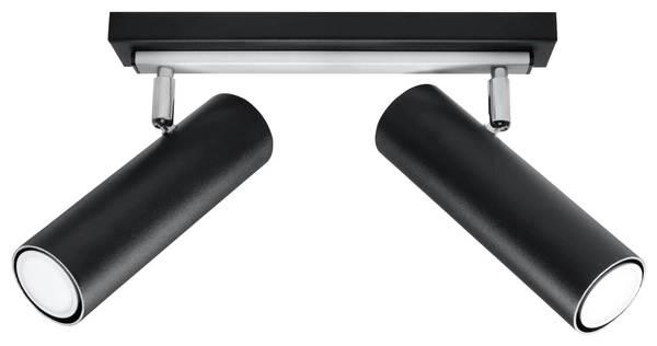 Reflektorowa LAMPA sufitowa Direzione SL.0500 Sollux regulowana OPRAWA listwa spot tuby czarne