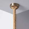 Salonowa lampa zwis Boho ABR-LW3-BH-E27 Abruzzo lina brązowa