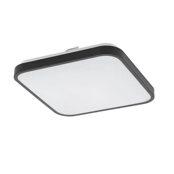 Minimalistyczna lampa sufitowa AGNES SQUARE 10984 LED 16W 4000K IP44 czarna