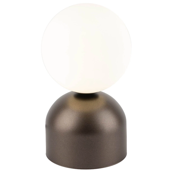 Nocna lampka Miki 16043 kula bubble do sypialni biała brązowa
