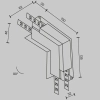 Wpuszczany łącznik-L Exility TRA034ICL-42.12W do szyn magnetycznych biały